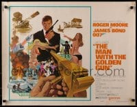 4f666 MAN WITH THE GOLDEN GUN West Hemi 1/2sh 1974 Roger Moore as James Bond by Robert McGinnis!