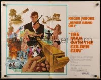 4f665 MAN WITH THE GOLDEN GUN East Hemi 1/2sh 1974 Roger Moore as James Bond by Robert McGinnis!