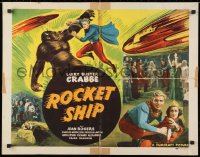 4f668 ROCKET SHIP 1/2sh R1950 Buster Crabbe as Flash Gordon fighting monster!