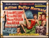 4f672 MILLION DOLLAR MERMAID style B 1/2sh 1952 art of sexy swimmer Esther Williams in swimsuit!