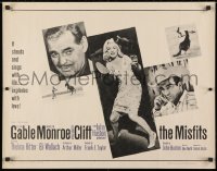 4f673 MISFITS 1/2sh 1961 sexy Marilyn Monroe, Clark Gable, Montgomery Clift, John Huston