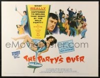 4f691 PARTY'S OVER 1/2sh 1966 Oliver Reed, Ann Lynn, Clifford David, wild party!