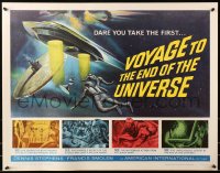 4f779 VOYAGE TO THE END OF THE UNIVERSE 1/2sh 1964 Ikarie XB 1, Polish/Czech sci-fi, cool art!
