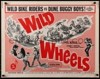 4f789 WILD WHEELS 1/2sh 1969 teen rebels who wreck each other's wheels & steal each other's girls!
