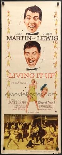 4f152 LIVING IT UP insert 1956 screwballs Dean Martin & Jerry Lewis with stethoscope!