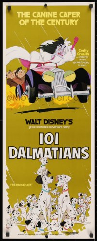 4f176 ONE HUNDRED & ONE DALMATIANS insert R1979 most classic Walt Disney canine family cartoon!