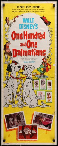 4f175 ONE HUNDRED & ONE DALMATIANS insert 1961 most classic Walt Disney canine family cartoon!