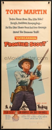 4f188 QUINCANNON FRONTIER SCOUT insert 1956 gunslinger Tony Martin fighting his way to glory!