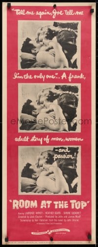 4f201 ROOM AT THE TOP insert 1959 Laurence Harvey loves Heather Sears AND Simone Signoret!