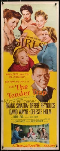 4f230 TENDER TRAP insert 1955 Frank Sinatra, Debbie Reynolds, Celeste Holm, David Wayne!