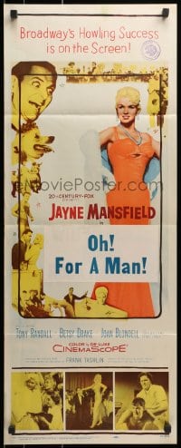 4f271 WILL SUCCESS SPOIL ROCK HUNTER insert 1957 super sexy full-length Jayne Mansfield!