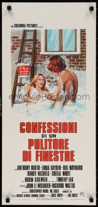 4f837 CONFESSIONS OF A WINDOW CLEANER Italian locandina 1975 every window cleaner's fantasy!