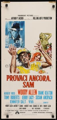 4f940 PLAY IT AGAIN, SAM Italian locandina 1972 Woody Allen, Keaton, Bogart, Angelo Cesselon art!