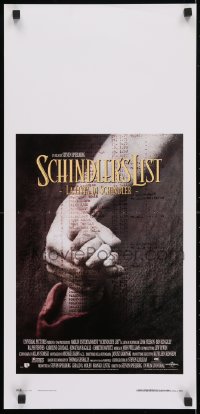 4f951 SCHINDLER'S LIST Italian locandina 1994 Spielberg World War II classic, Best Picture winner