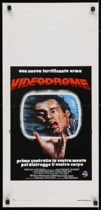 4f985 VIDEODROME Italian locandina 1985 David Cronenberg, James Woods, Debbie Harry, different!