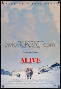 4g518 ALIVE DS 1sh 1993 Ethan Hawke, Vincent Spano, based on a true story!