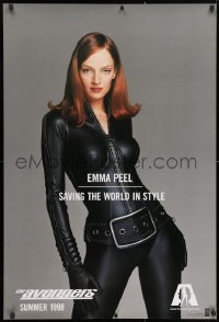 4g531 AVENGERS teaser 1sh 1998 sexy Uma Thurman as Emma Peel - saving the world in style!
