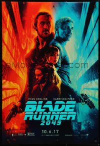 4g568 BLADE RUNNER 2049 teaser DS 1sh 2017 great montage image with Harrison Ford & Ryan Gosling!