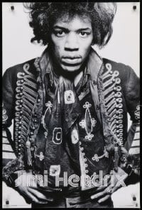 4g256 JIMI HENDRIX 24x36 commercial poster 2000s cool close up of the legendary guitarist!