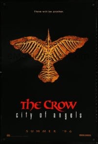 4g604 CROW: CITY OF ANGELS teaser DS 1sh 1996 Tim Pope directed, cool image of the bones of a crow!