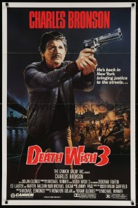 4g622 DEATH WISH 3 1sh 1985 art of Charles Bronson bringing justice to the streets!