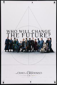 4g647 FANTASTIC BEASTS: THE CRIMES OF GRINDELWALD int'l teaser DS 1sh 2018 who will change the future?