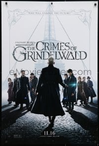 4g648 FANTASTIC BEASTS: THE CRIMES OF GRINDELWALD teaser DS 1sh 2018 who will change the future?