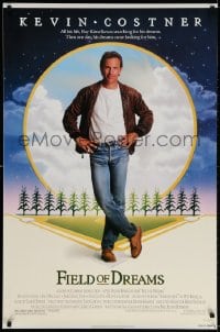 4g649 FIELD OF DREAMS 1sh 1989 Kevin Costner baseball classic, if you build it, they will come!