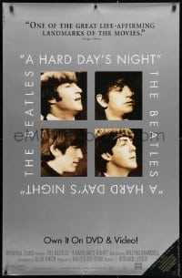 4g200 HARD DAY'S NIGHT 26x40 video poster R2002 great image of The Beatles in their first film!
