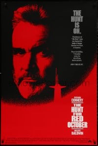 4g713 HUNT FOR RED OCTOBER 1sh 1990 Russian military submarine captain Sean Connery!