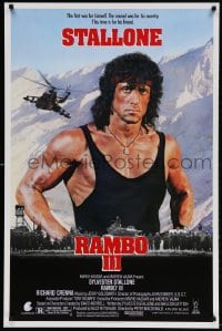 4g851 RAMBO III 1sh 1988 Sylvester Stallone returns as John Rambo, this time is for his friend!