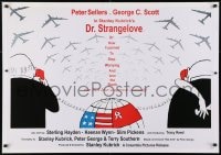 4g221 DR. STRANGELOVE 28x39 REPRO poster 1990s Stanley Kubrick classic, Peter Sellers, Tomi Ungerer art!