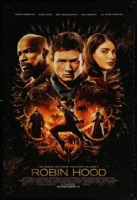 4g869 ROBIN HOOD advance DS 1sh 2018 Taron Egerton in the title role, Jamie Foxx and top cast!