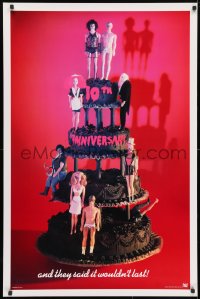 4g873 ROCKY HORROR PICTURE SHOW 1sh R1985 10th anniversary, Barbie Dolls on cake image, recalled!