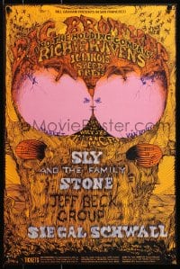 4g109 BIG BROTHER & THE HOLDING COMPANY/RICHIE HAVENS/ILLINOIS SPEED PRESS 14x21 music poster 1968