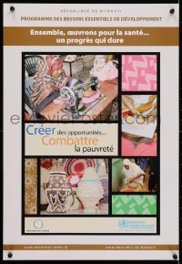 4g333 CREER DES OPPORTUNITES COMBATTRE LA PAUVRETE 16x24 Djiboutian special poster 2000s cool!