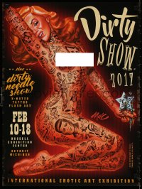 4g341 DIRTY SHOW 2017 18x24 special poster 2017 tattooed Marilyn Monroe by Mitch O'Connell!