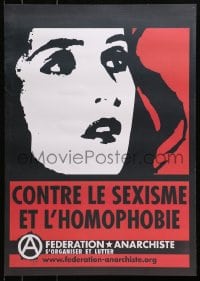 4g355 FEDERATION ANARCHISTE contre le sexisme style 17x24 French special poster 2010s cool art!