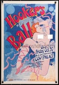 4g369 HOOKER'S MASQUERADE BALL 20x29 special poster 1978 super sexy nude artwork by R. Gotsch!