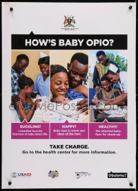 4g370 HOW'S BABY OPIO 18x25 Ugandan special poster 2000s go to health center for more information!