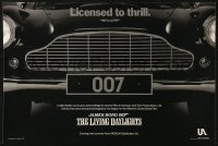4g406 LIVING DAYLIGHTS 12x18 special poster 1986 great image of classic Aston Martin car grill!