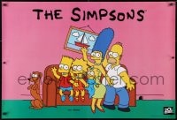 4g186 SIMPSONS horizontal tv poster 1994 Matt Groening, artwork of TV's favorite family on couch!