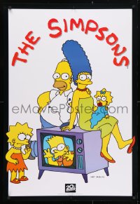 4g187 SIMPSONS vertical tv poster 1994 Matt Groening, wacky artwork of TV's favorite family!