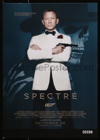 4g195 SPECTRE IMAX advance English mini poster 2015 Daniel Craig as James Bond 007 with gun!