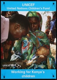 4g477 UNICEF 17x24 Kenyan special poster 2006 United Nations Children's Fund!