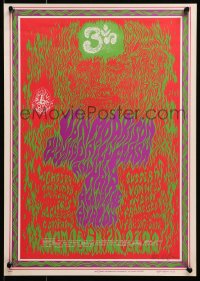 4g122 VAN MORRISON 14x20 music poster 1960s completely groovy psychedelic art by Wes Wilson!