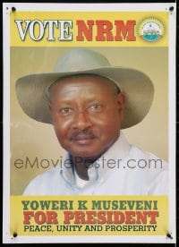 4g016 VOTE NRM 18x25 Ugandan political campaign 2010s peace, unity and prosperity!