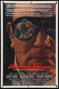 4g963 UNDER THE VOLCANO 1sh 1984 close-up of Albert Finney w/mirrored sunglasses, Jacqueline Bisset!