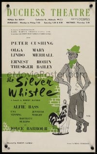 4g086 SILVER WHISTLE stage play English WC 1956 Martin Landau directed, Peter Cushing, Olga Lindo!