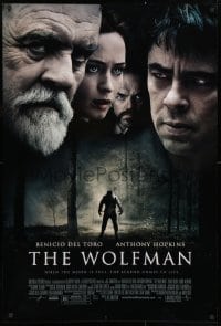 4g986 WOLFMAN DS 1sh 2010 Benicio Del Toro, Anthony Hopkins, Emily Blunt & Hugo Weaving!